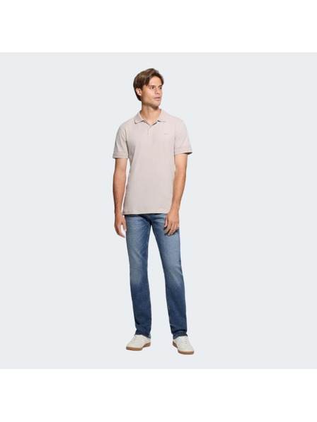 Guess Jeans Pánské béžové polo triko Nolan Guess jeans