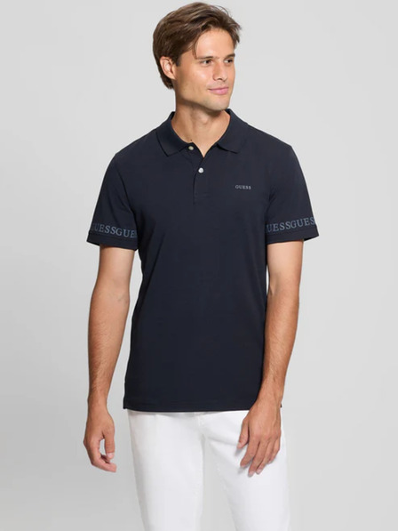 Guess Jeans Pánské tmavě modré polo triko Nolan Guess jeans