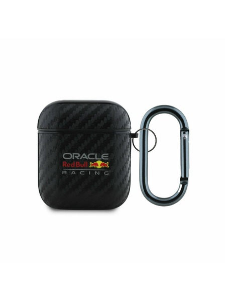 Oracle Red Bull Racing Red Bull PU Karbonové Pouzdro pro AirPods 1/2 Black