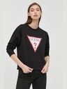 Guess Jeans Dámská černá mikina big triangle logo Guess jeans