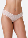 Wonderbra Krémové dámské krajkové kalhotky Wonderbra GLAMOUR SHORTY