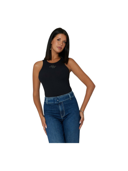 Guess Jeans Dámské černé tílko 4G logo Guess jeans
