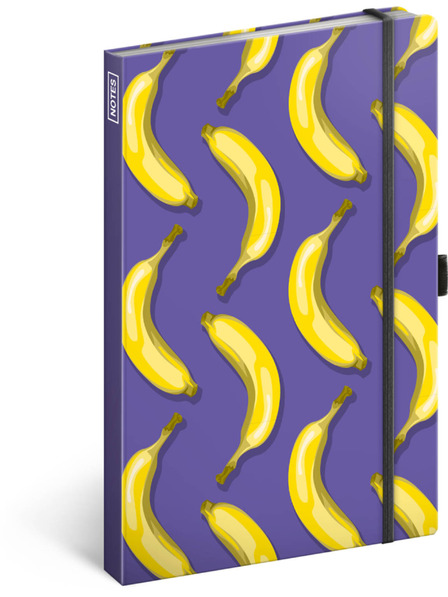 NOTIQUE NOTIQUE Notes Banány, linkovaný, 13 x 21 cm BAAGL