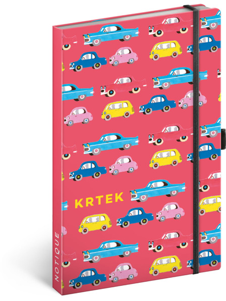 NOTIQUE NOTIQUE Notes Krtek Auta, linkovaný, 13 x 21 cm BAAGL