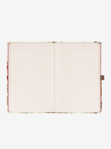 NOTIQUE NOTIQUE Notes Pudrové květy, linkovaný, 13 x 21 cm