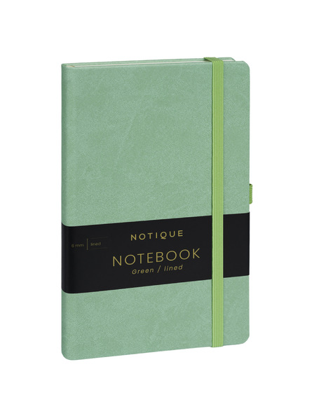 NOTIQUE NOTIQUE Notes Zelený, linkovaný, 13 x 21 cm
