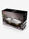 Berlingerhaus Wok pánev s poklicí s mramorovým povrchem 30 cm Shiny Black Edition BERLINGERHAUS