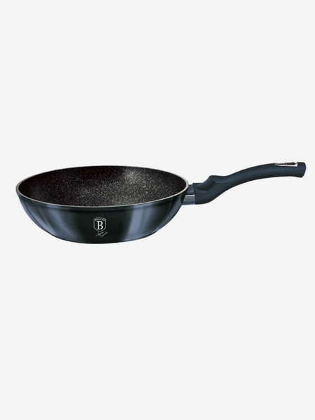 Berlingerhaus Wok pánev s mramorovým povrchem 30 cm BERLINGERHAUS Metallic Line Aquamarine Edition