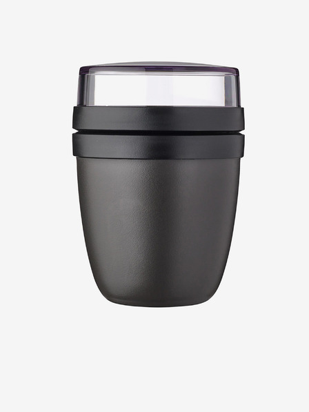 Mepal Černý jídelní box Mepal Ellipse Mini (300 + 120 ml)