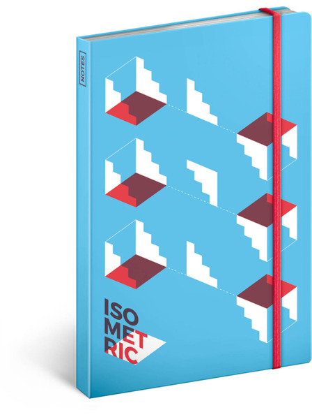 NOTIQUE NOTIQUE Notes Isometric, nelinkovaný, 13 x 21 cm BAAGL