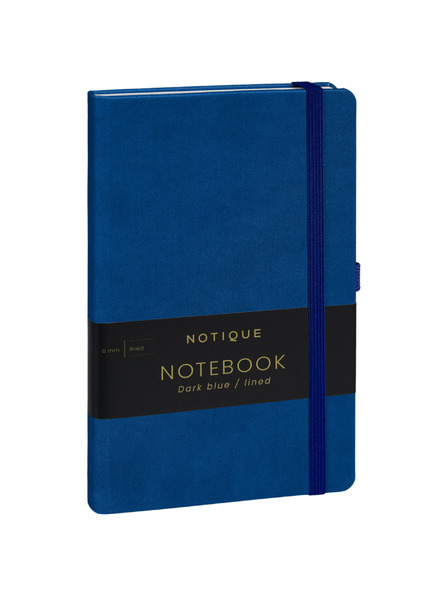NOTIQUE NOTIQUE Notes Tmavě modrý, linkovaný, 13 x 21 cm