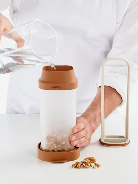Lékué Sada na výrobu rostlinných nápojů v hnědé barvě Lékué (1000 ml)