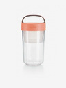 Lékué Růžový svačinový box Lékué Jar To Go (600 ml)