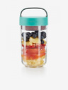 Lékué Tyrkysový svačinový box Lékué Jar To Go (600 ml)