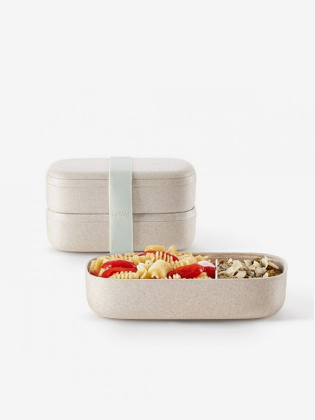 Lékué Krémový svačinový box  Lékué LunchBox To Go Organic (1000 ml)