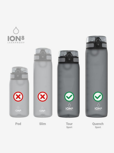 ION8 Černé náhradní víčko na láhev Ion8 Leak Proof (750 až 1200 ml)