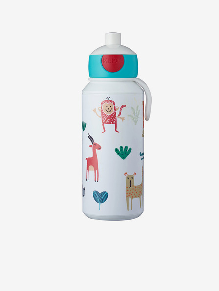 Mepal Bílá vzorovaná lahev pro děti Mepal Campus Animal Friends (400 ml)