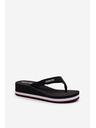 BIG STAR SHOES Dámské žabky na klínku Big Star Black Velikost: