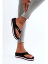 BIG STAR SHOES Dámské žabky na klínku Big Star Black Velikost: