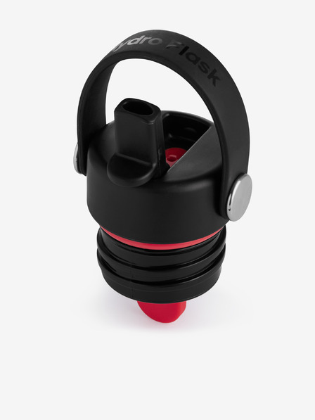 Hydro Flask Černé náhradní víčko s brčkem na nerezovou termolahev Hydro Flask Standart Mouth Flex Cap