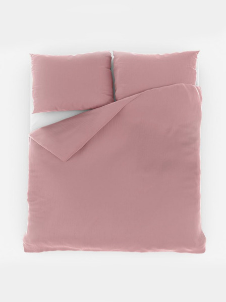 Kvalitex Francouzské mušelínové povlečení 240x220, 70x90cm růžové Kvalitex