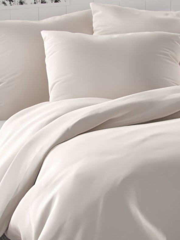 Kvalitex Saténové francouzské povlečení LUXURY COLLECTION 1+2, 240x200, 70x90cm bílé