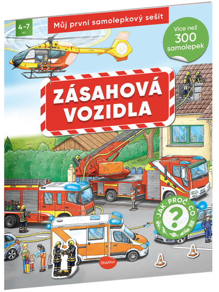BAAGL  Můj první samolepkový sešit – ZÁSAHOVÁ VOZIDLA