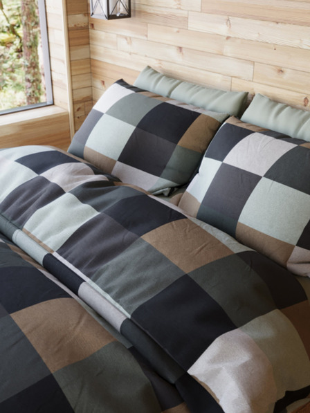 Kvalitex Francouzské povlečení viskóza WOODY collection 240x220, 70x90cm DION