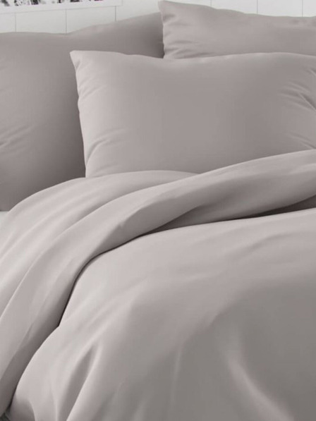 Kvalitex Saténové prodloužené povlečení LUXURY COLLECTION 140x220, 70x90cm světle šedé