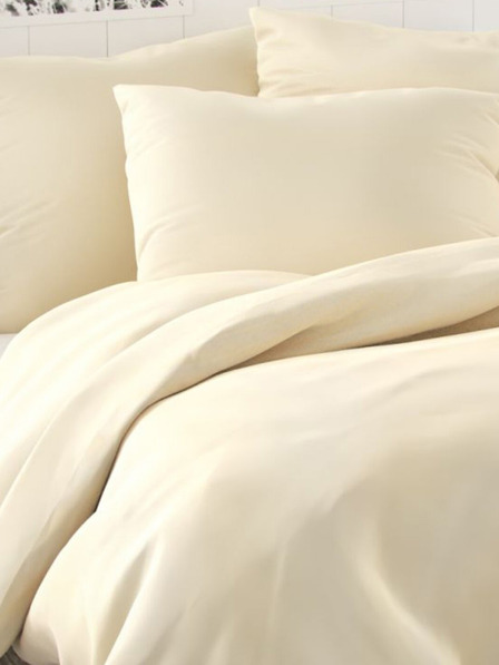 Kvalitex Saténové francouzské povlečení LUXURY COLLECTION 1+2, 240x200, 70x90cm smetanové