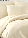 Kvalitex Saténové francouzské povlečení LUXURY COLLECTION 1+2, 240x200, 70x90cm smetanové