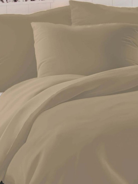 Kvalitex Saténové francouzské povlečení LUXURY COLLECTION 1+2, 220x200, 70x90cm béžové