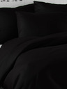 Kvalitex Saténové francouzské povlečení LUXURY COLLECTION 1+2, 220x200, 70x90cm černé