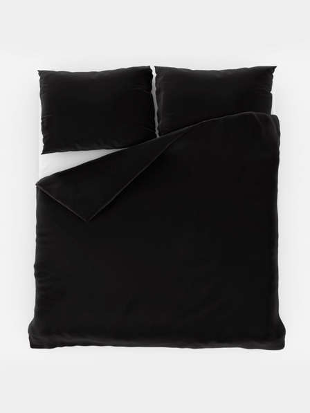 Kvalitex Saténové francouzské prodloužené povlečení LUXURY COLLECTION 1+2, 240x220, 70x90cm černé