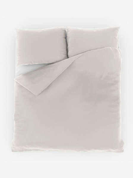 Kvalitex Francouzské mušelínové povlečení 240x200, 70x90cm smetanové Kvalitex