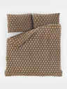 Kvalitex Saténové francouzské povlečení Luxury Collection 1+2, 200x200, 70x90cm Carero béžové Kvalitex