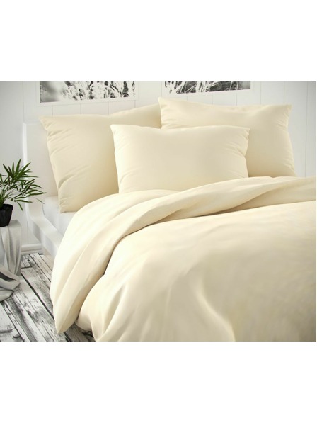 Kvalitex Saténové povlečení Luxury Collection 140x200, 70x90cm smetanové Kvalitex