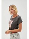 Moodo WOMEN'S TSHIRT L-TS-4630 GREY Moodo