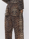 Sofie Schnoor Béžovo-hnědé dámské kalhoty s leopardím vzorem  Sofie Schnoor