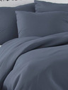Kvalitex Saténové francouzské povlečení LUXURY COLLECTION 1+2, 220x200, 70x90cm tmavě šedé