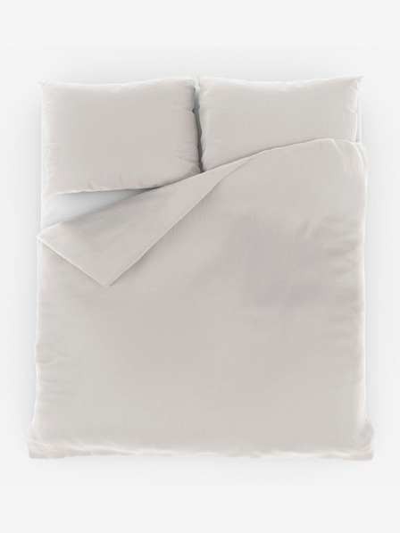 Kvalitex Francouzské mušelínové povlečení 240x220, 70x90cm smetanové Kvalitex