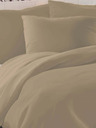 Kvalitex Saténové francouzské povlečení LUXURY COLLECTION 1+2, 220x200, 70x90cm béžové