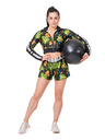 Nebbia High-energy dámské double layer šortky Nebbia 563 Jungle green