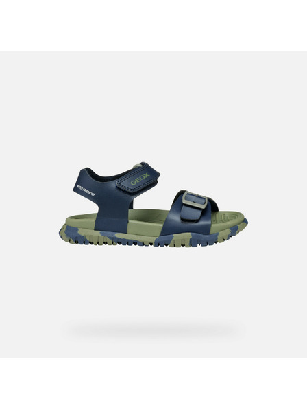 Geox Modré chlapecké sandály Geox Fusbetto