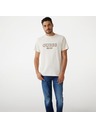 Guess Jeans Pánske biele tričko s nápisom Guess jeans