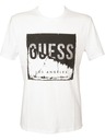 Guess Jeans Pánske biele tričko g011 Guess jeans