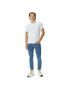 Guess Jeans Pánske biele slim fit tričko G011 Guess jeans