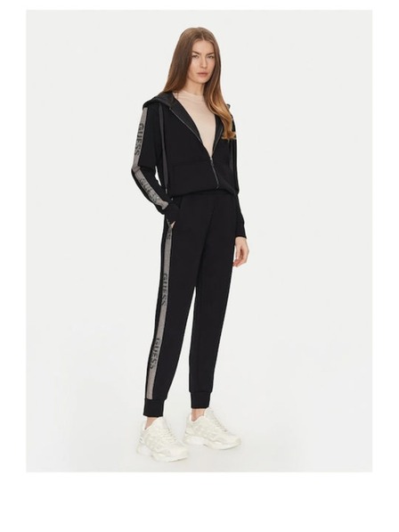 Guess Jeans Dámske čierne tepláky s ozdobným pruhom Guess jeans