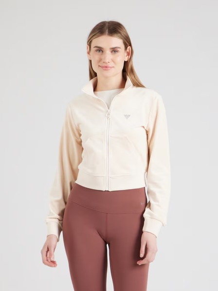 Guess Jeans Dámska béžová ecru mikina Coutore Guess jeans