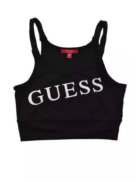 Guess Jeans Dámska čierna podprsenka bez vypchávok Guess